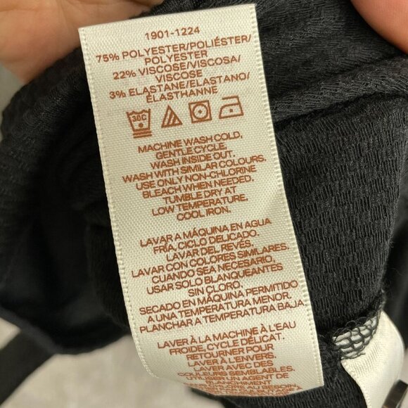 NEW Scotch & Soda Men's L Black Short Sleeve Button-Up Shirt Textured - Picture 7 of 13